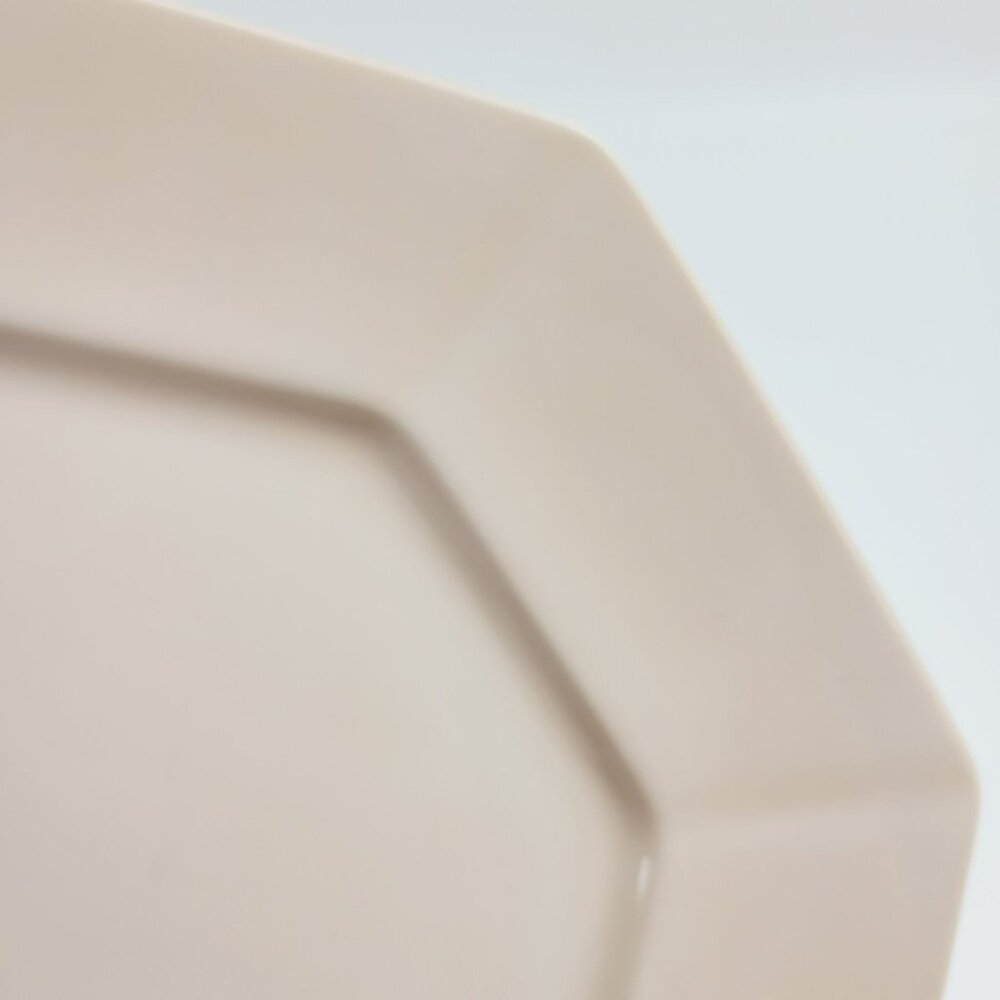 Fitz & Floyd Peach Octagonal Plate, Total Color Collection, Vintage c.1980s, Lig - Picture 4 of 8